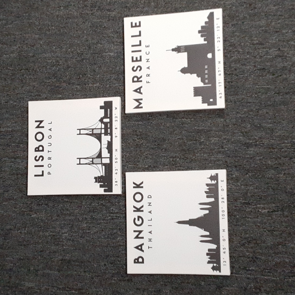 Canvas Skyline Art Trio